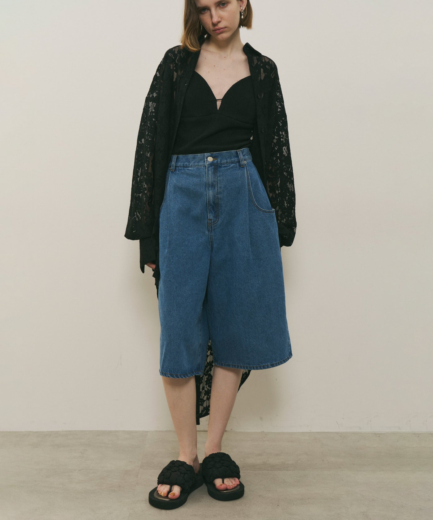 デニムタックハーフパンツ – LA BELLE ETUDE online store