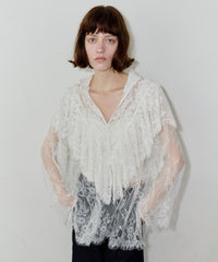 【予約】2WAY vintage調モチーフレースつけ衿