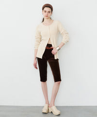 【room153】ベロアカプリパンツ