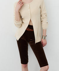 【room153】ベロアカプリパンツ