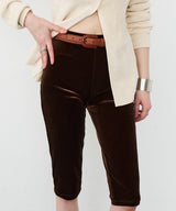 【room153】ベロアカプリパンツ