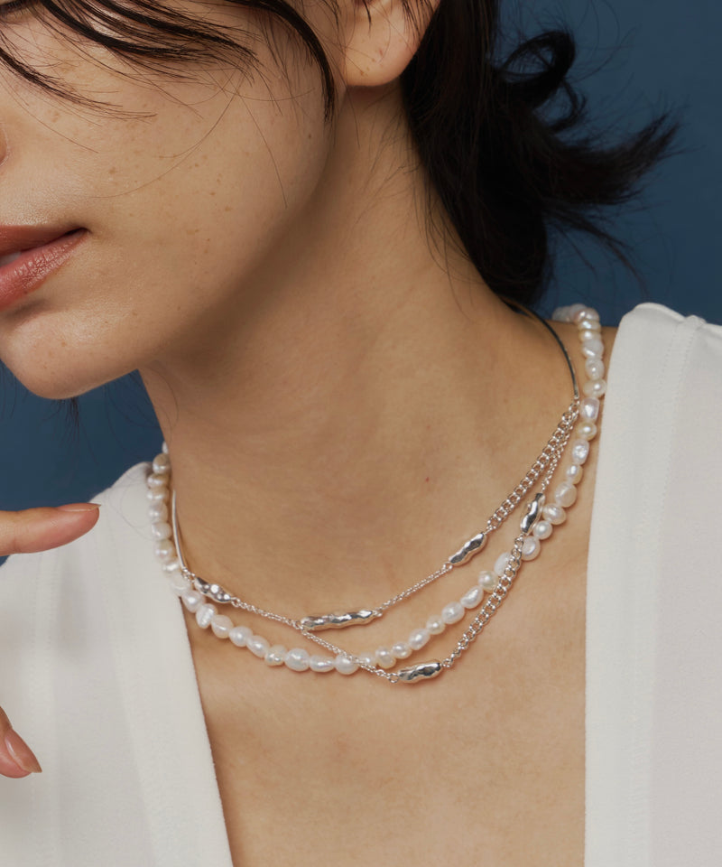 【予約】【loni】Simple Pearl Necklace