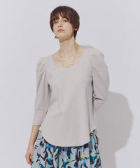 【一部カラー予約】ギャザーパフショートスリーブカットソー