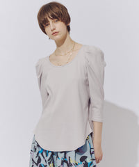 ギャザーパフショートスリーブカットソー