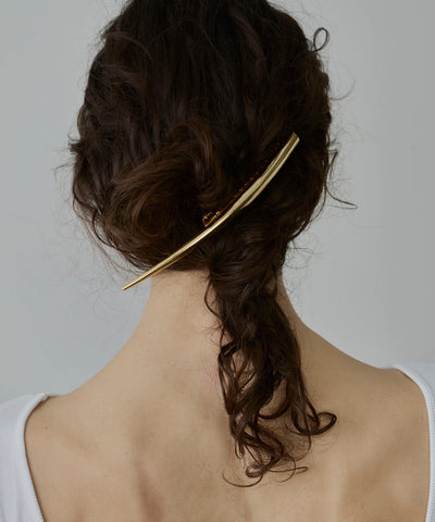 【loni】Stem Long Barrette/メタルバーバレッタ