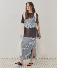 【J1U by LA BELLE ETUDE】メニーリボンニットIラインスカートⅢ