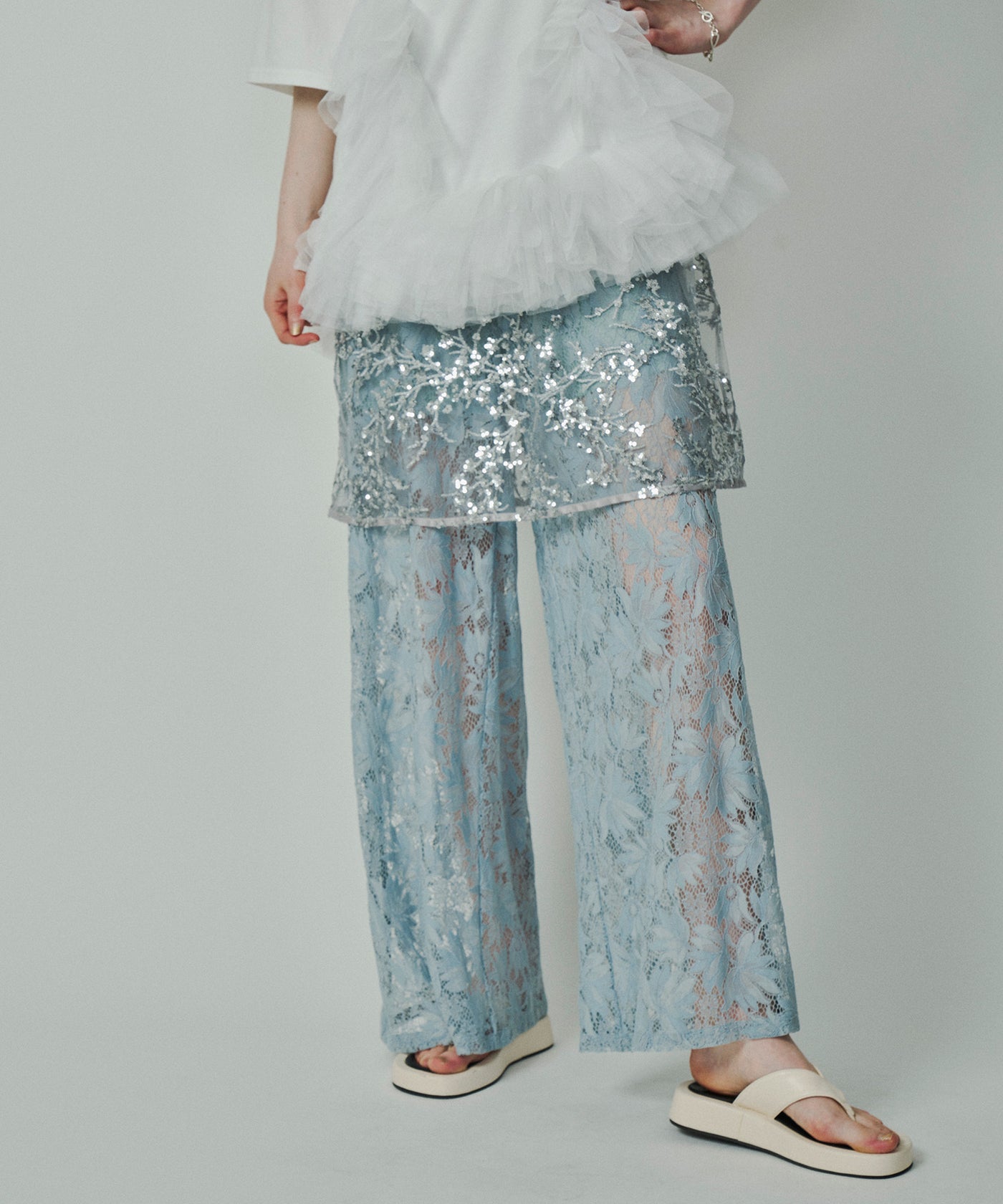 REVIVAL】総レースワイドパンツ – LA BELLE ETUDE online store