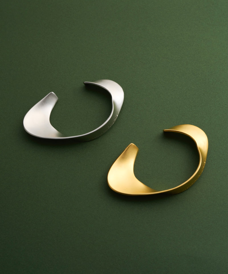 【予約】【loni】Letterring Leaf Plate Bangle