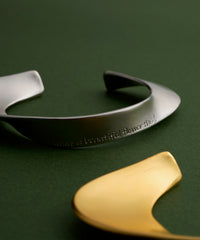 【予約】【loni】Letterring Leaf Plate Bangle