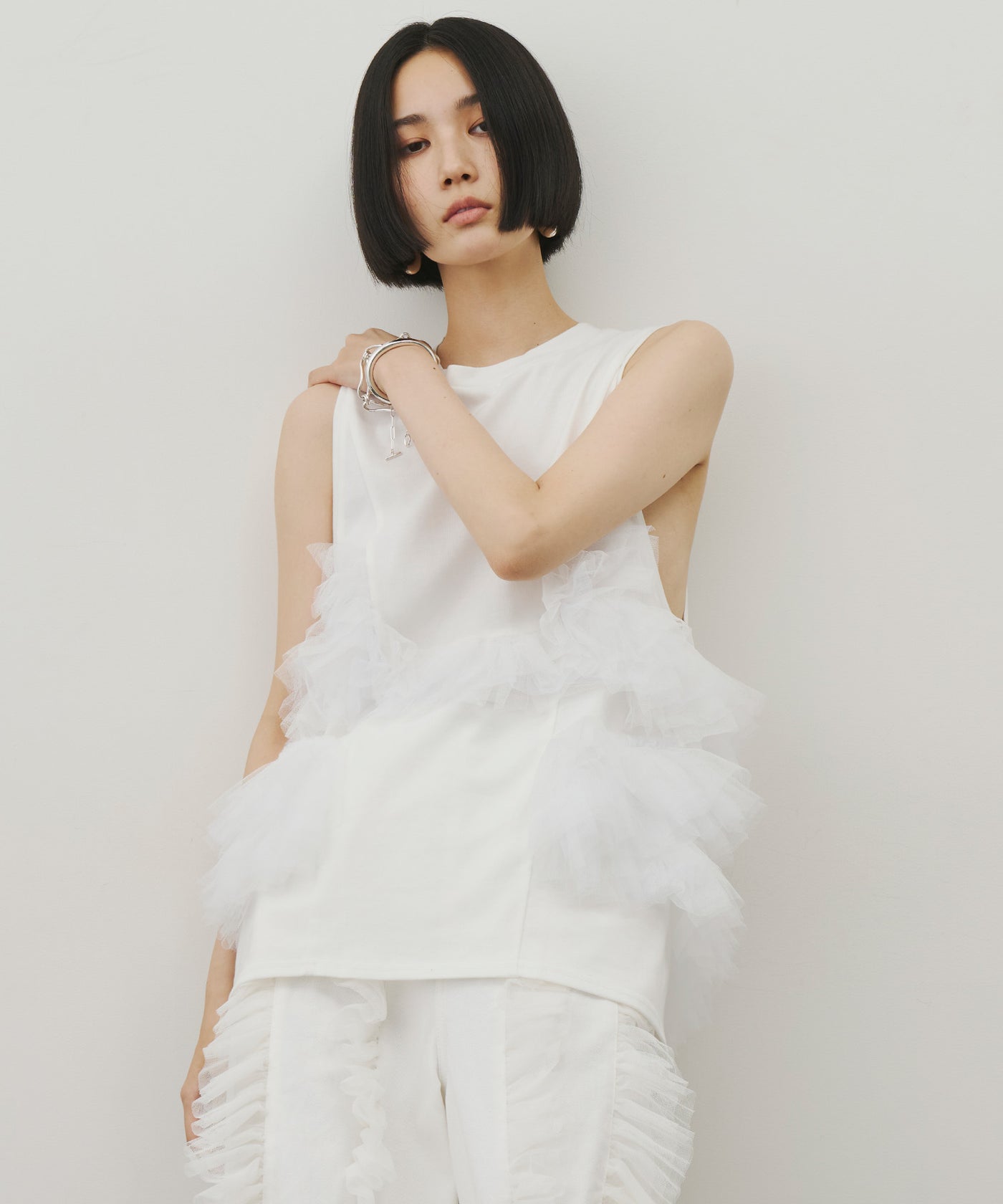 新品未使用　 • LA BELLE ETUDE ボリュームフリルチュール　タンク ボリュームフリルチュールデザインカットタンク – LA BELLE