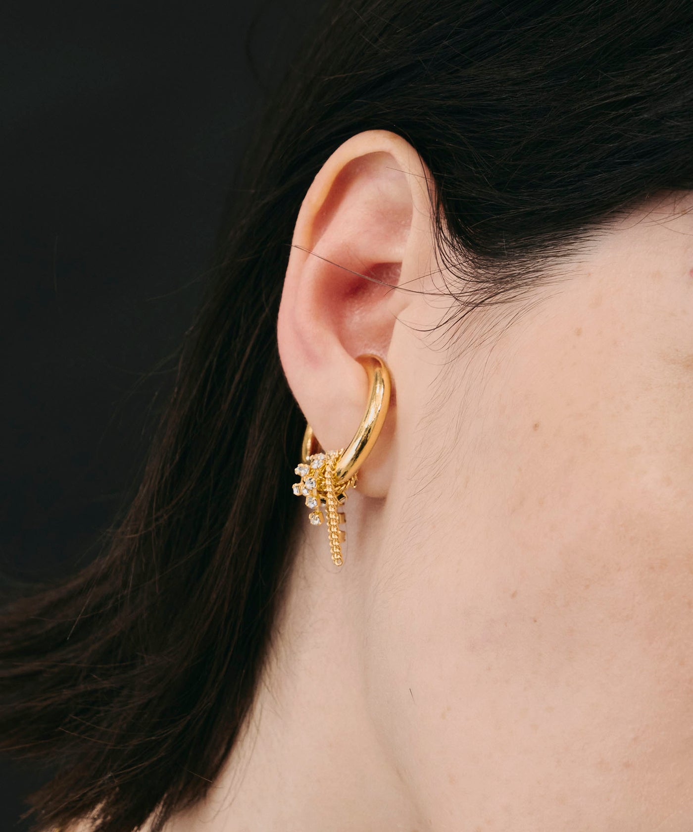 一部カラー予約】【loni】Lupinus Bijou Chain Earcuff – LA