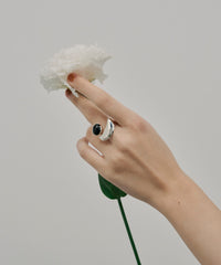 【loni】Epiphyllum Color Ring/ストーンモチーフ付きボリュームリング