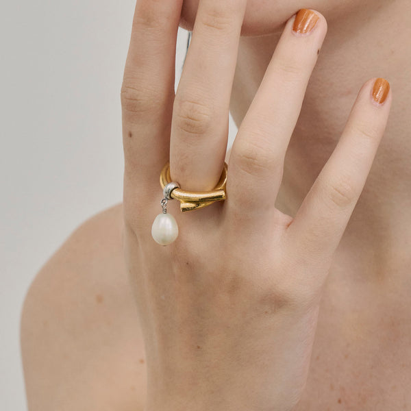 【loni】Bud 2way pearl ear cuff ring/2WAYパールイヤーカフ・リング