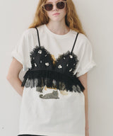 【J1U by LA BELLE ETUDE】MOGGY CAT Tee