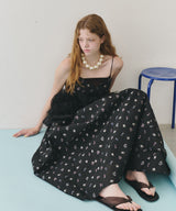 【再入荷】【J1U by LA BELLE ETUDE】シアーフラワージャガードボリュームキャミワンピース