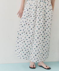 【再入荷】【J1U by LA BELLE ETUDE】シアーフラワージャガードボリュームキャミワンピース