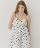 【再入荷】【J1U by LA BELLE ETUDE】シアーフラワージャガードボリュームキャミワンピース