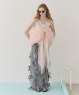 【予約開始待ち】【J1U by LA BELLE ETUDE】many ribbon denim skirt