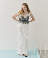 【予約開始待ち】【J1U by LA BELLE ETUDE】many ribbon denim skirt