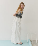 【予約開始待ち】【J1U by LA BELLE ETUDE】many ribbon denim skirt