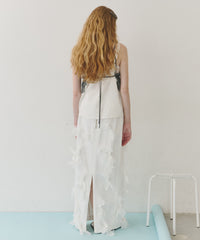 【予約開始待ち】【J1U by LA BELLE ETUDE】many ribbon denim skirt