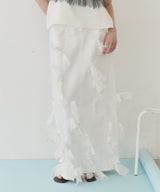 【予約開始待ち】【J1U by LA BELLE ETUDE】many ribbon denim skirt