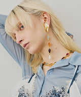 【予約10%OFF】Vintage調オリジナルカラーパーツイヤリング