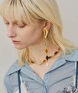 【予約10%OFF】Vintage調オリジナルカラーパーツネックレス