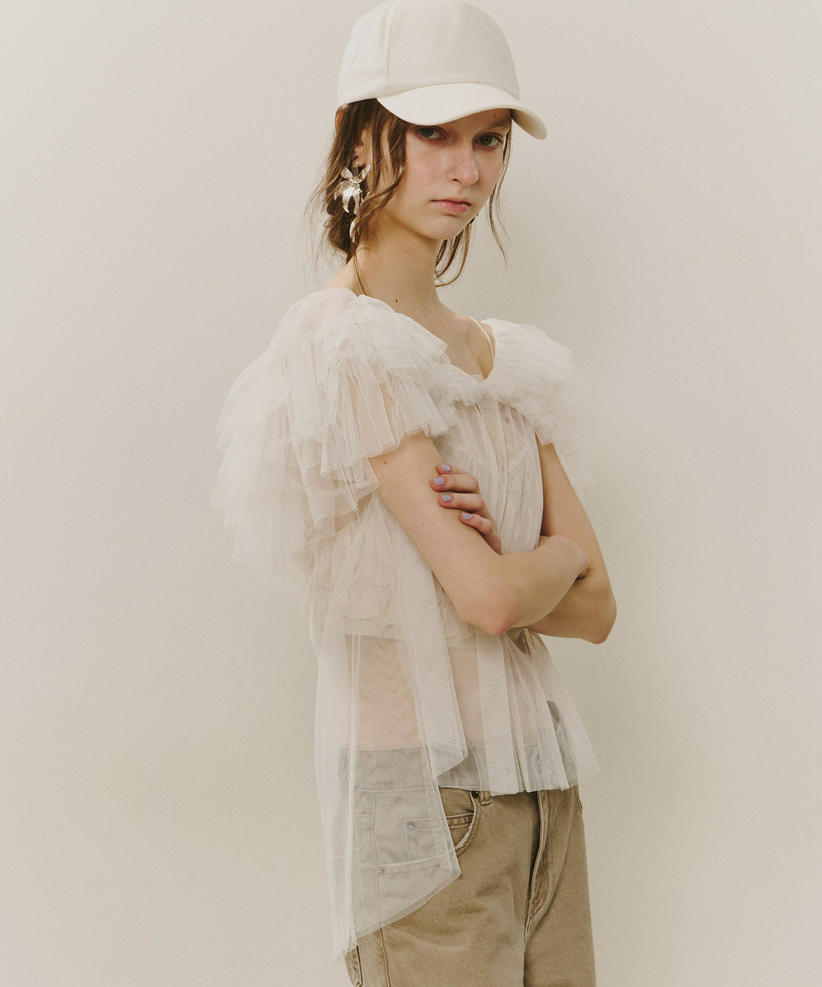 REVIVAL】【J1U by LA BELLE ETUDE】ビーズ×シアートップス – LA