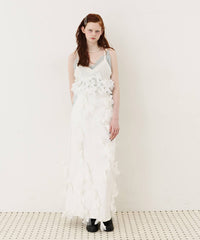 【予約】【J1U by LA BELLE ETUDE】many ribbon denim skirt
