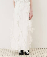 【予約】【J1U by LA BELLE ETUDE】many ribbon denim skirt