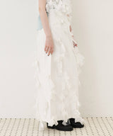 【予約】【J1U by LA BELLE ETUDE】many ribbon denim skirt