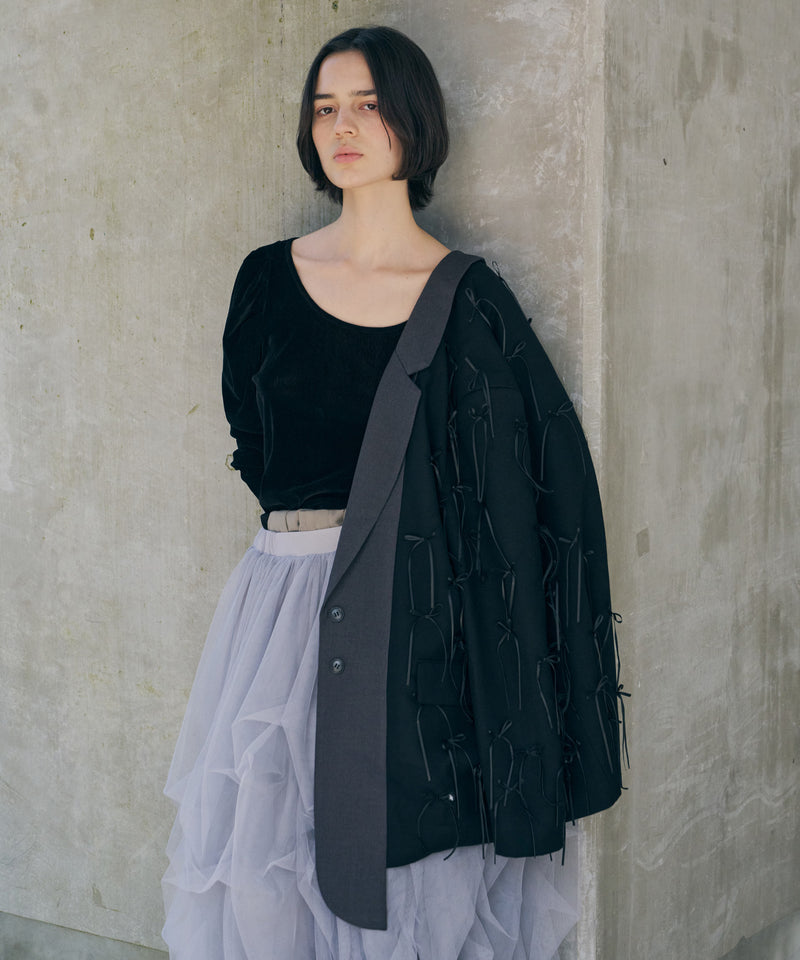 【予約】many ribbon jacket