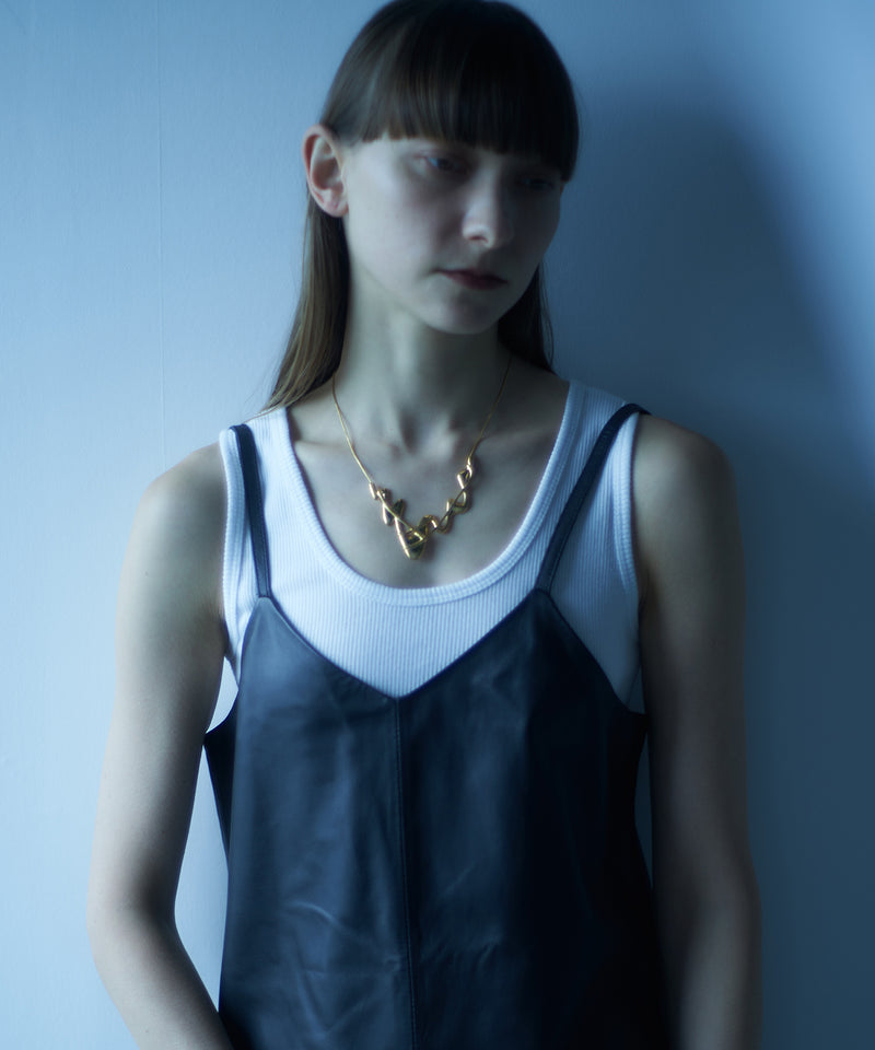 【loni】Glass Wave Necklace/グラスウェーブネックレス