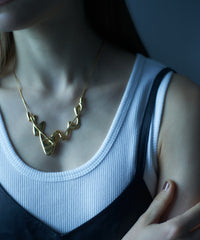 【loni】Glass Wave Necklace/グラスウェーブネックレス