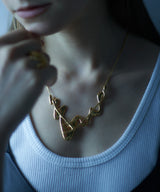 【loni】Glass Wave Necklace/グラスウェーブネックレス