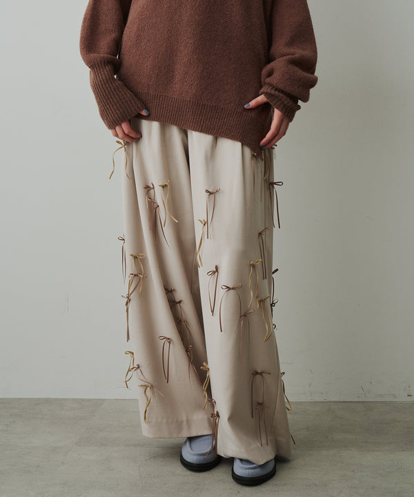 【予約開始待ち】many ribbon pants