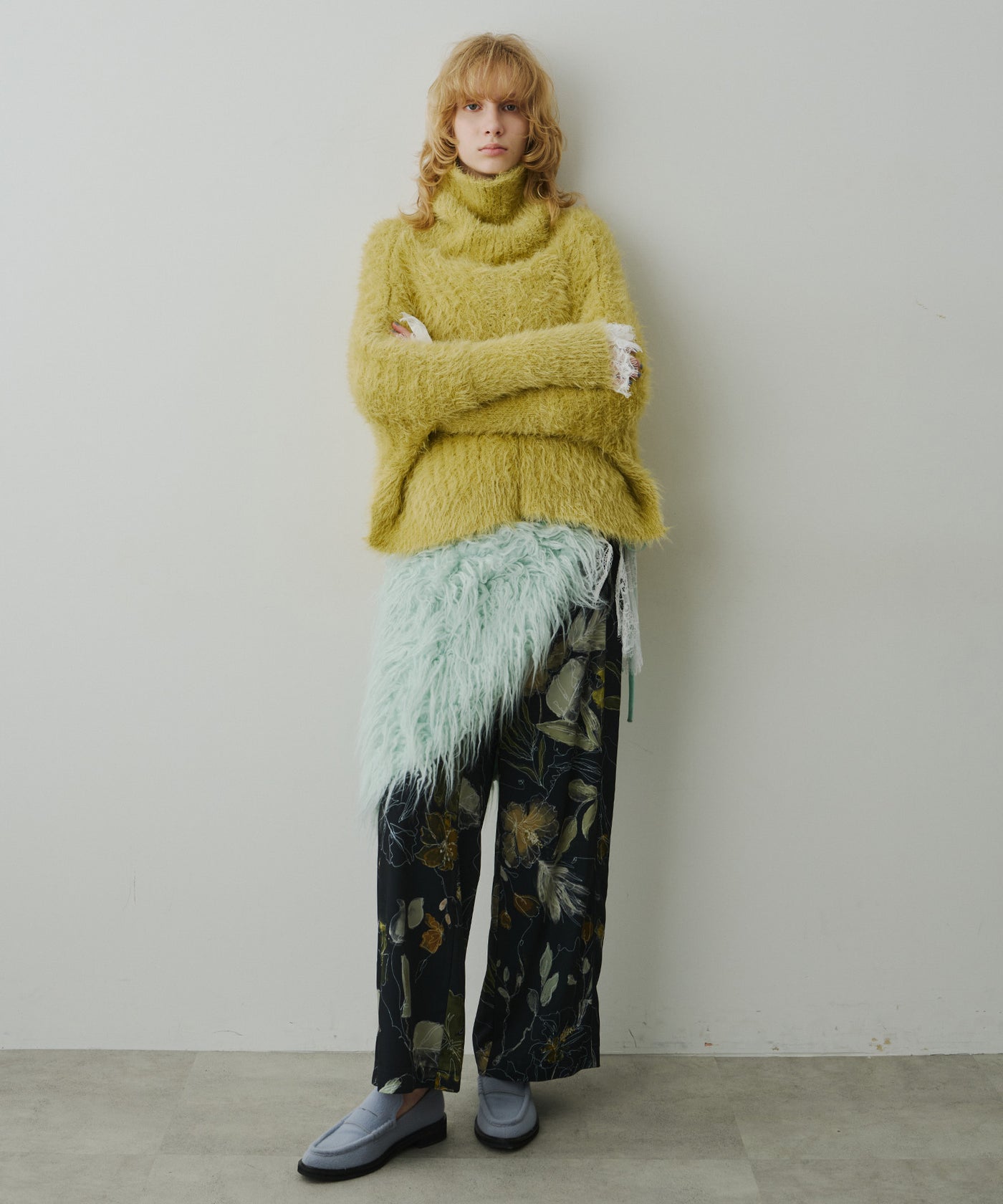 オリジナルvintageフラワープリントストレートパンツ – LA BELLE