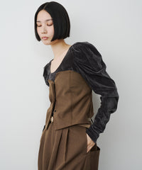 【予約】シアーベロアパフギャザーTOPS