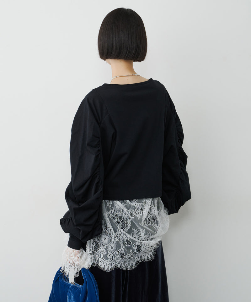 【予約】ボリュームデザインギャザーTOPS
