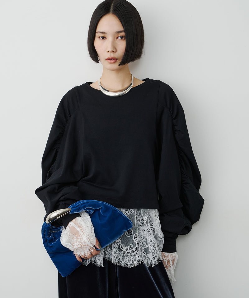 【予約】ボリュームデザインギャザーTOPS