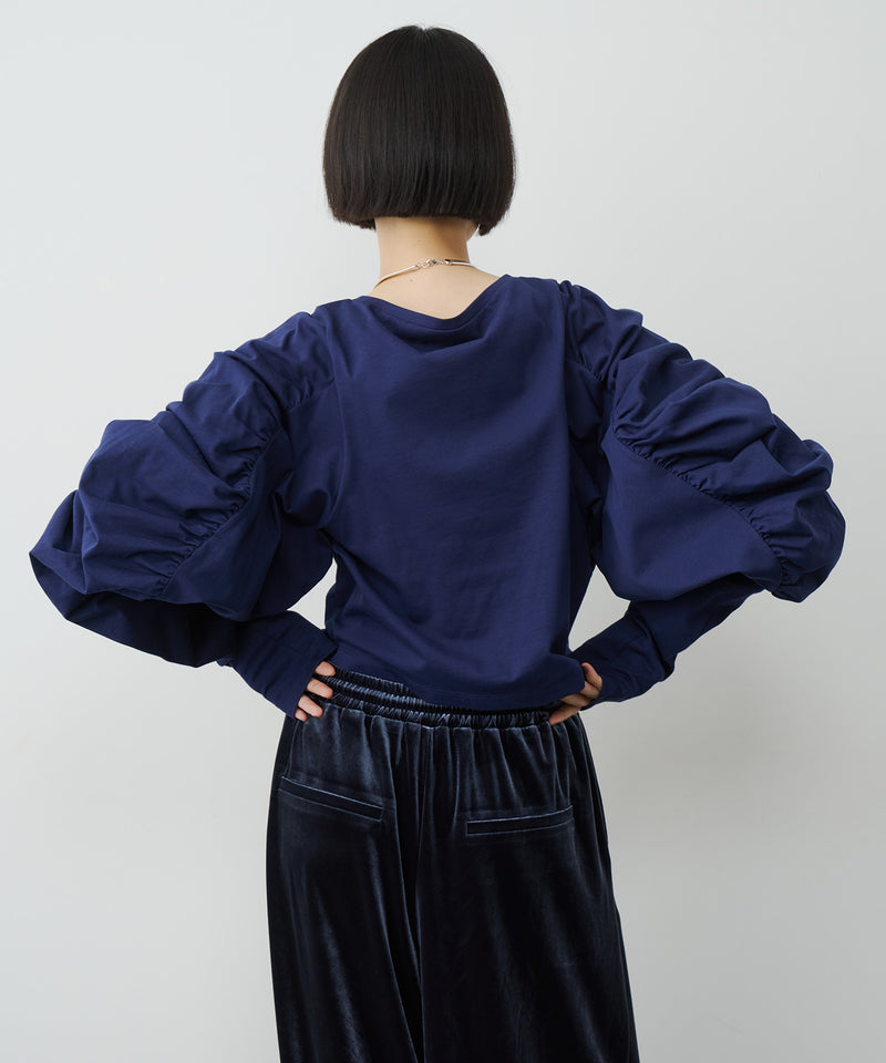 【予約】ボリュームデザインギャザーTOPS