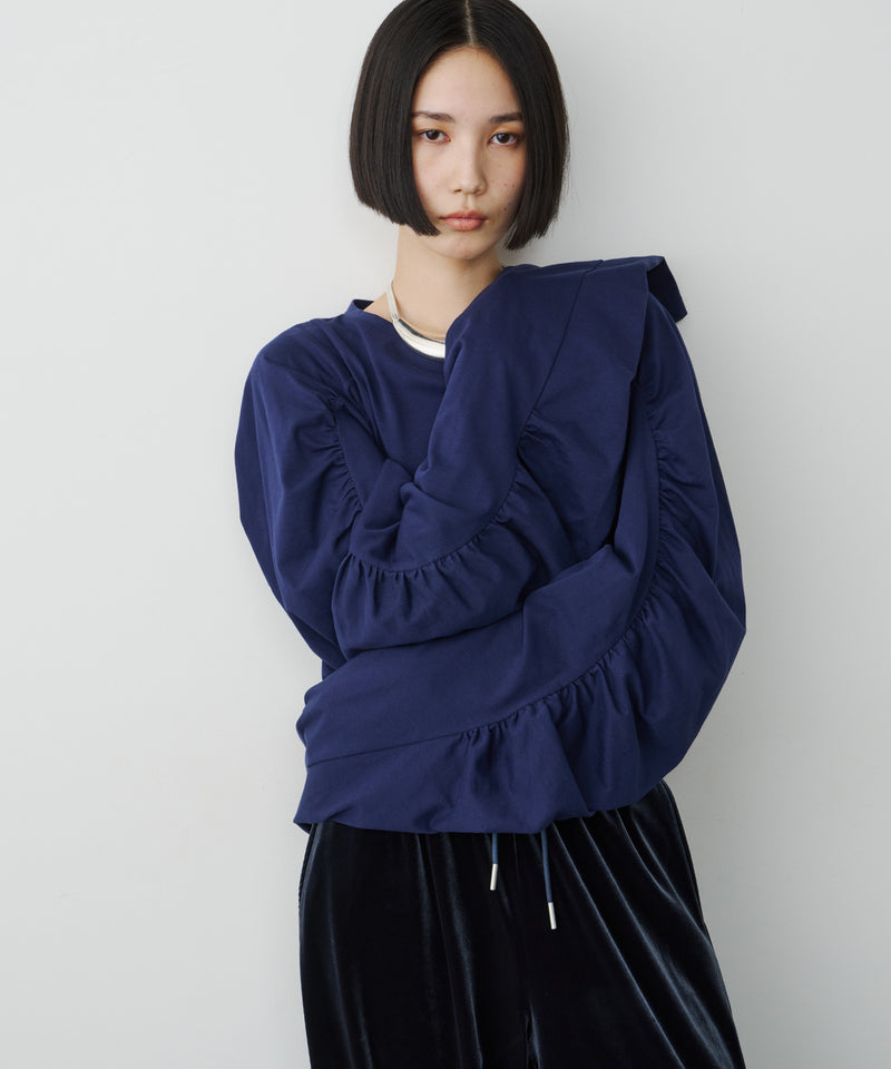 【予約】ボリュームデザインギャザーTOPS
