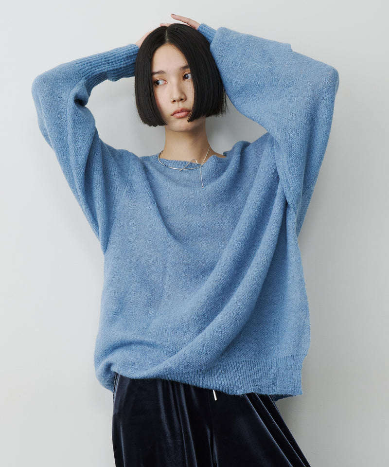 【予約】アシンメトリースリットニット