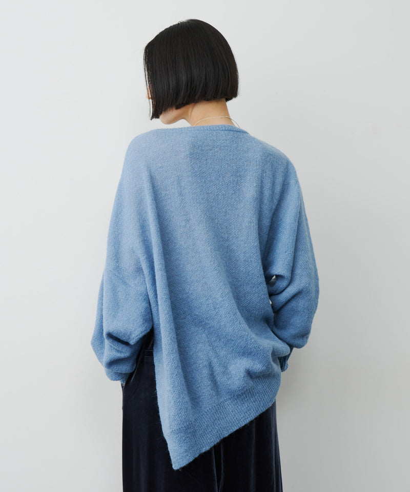 【予約】アシンメトリースリットニット