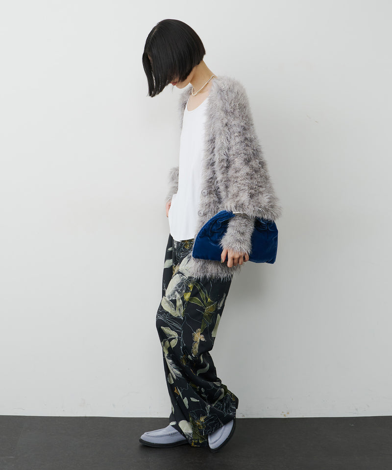 【予約】ギャザーパフロングスリーブカットソー