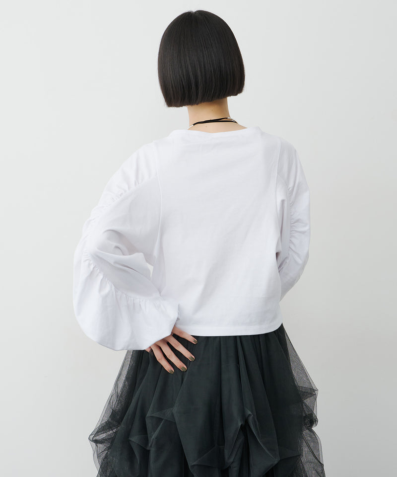 【予約】ボリュームデザインギャザーTOPS