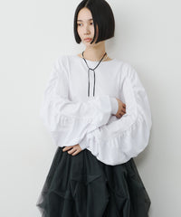 【予約】ボリュームデザインギャザーTOPS