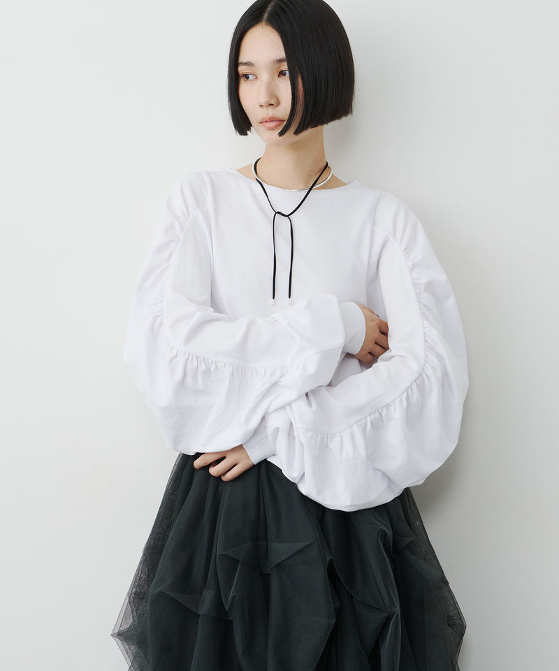 【予約】ボリュームデザインギャザーTOPS
