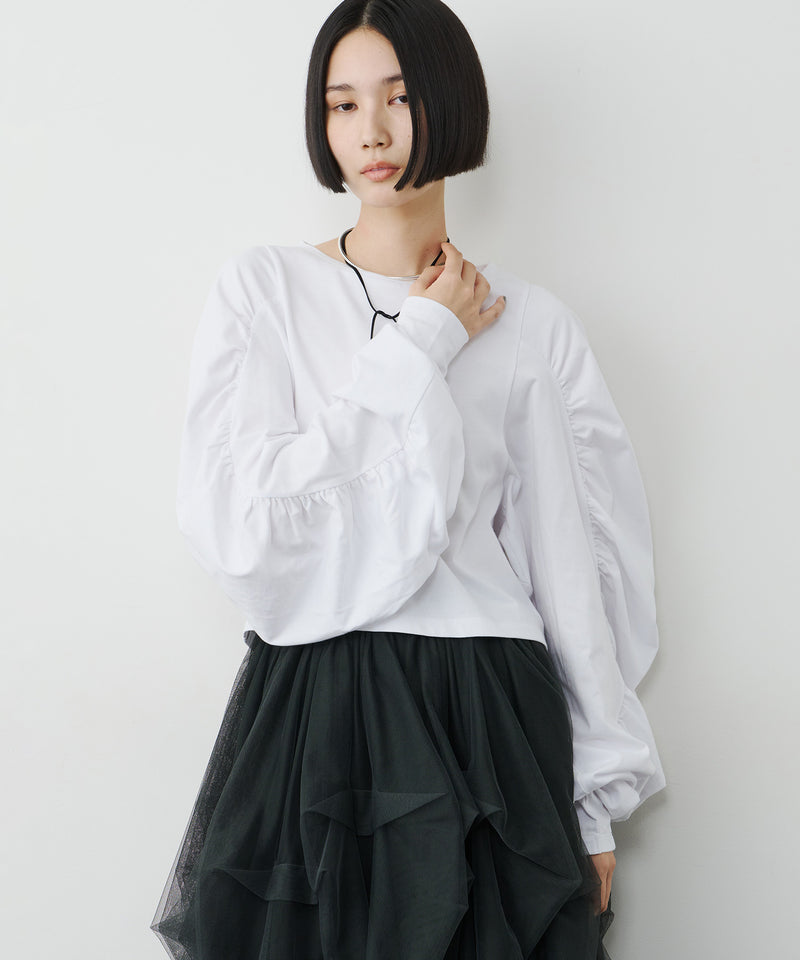 【予約】ボリュームデザインギャザーTOPS